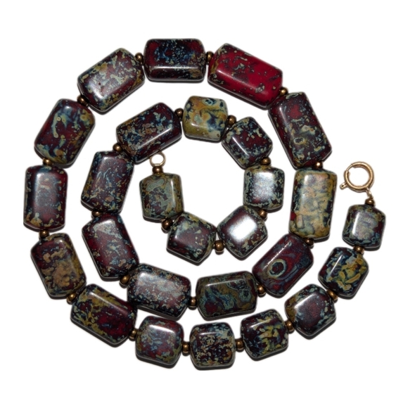 Natural Bloodstone Necklace - Picture 3 of 6